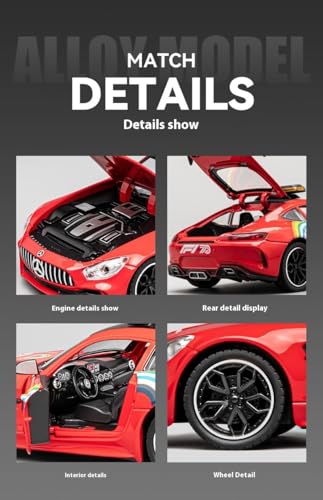 Image of 1:24 Big Size Mercedes-Benz F1 Safety car Scale Model Car - Exclusive Alloy Metal Pull Back Die Cast Car Toy with Openable Doors, Light & Music - Best Gifts【Colors as Per Stock】