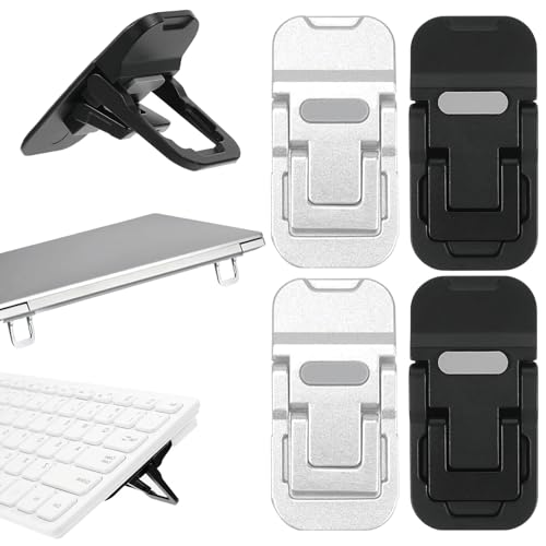 KxrTpx 4 Pcs Keyboard Riser,computer Keyboard Stands Keyboard Stand Pc Mini Laptop Stand Keyboard Stands Adjustable Vertical Keyboard for Laptops, Suitable for Most Keyboards and Laptops