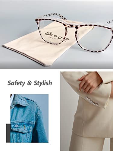 Feaglo Safety Glasses, Anti Fog Safety Goggles For Women Men, Blue Light Blocking With Clear Lens, 4Pack Stylish Eye Protection Glasses With Side Shield #TOP7