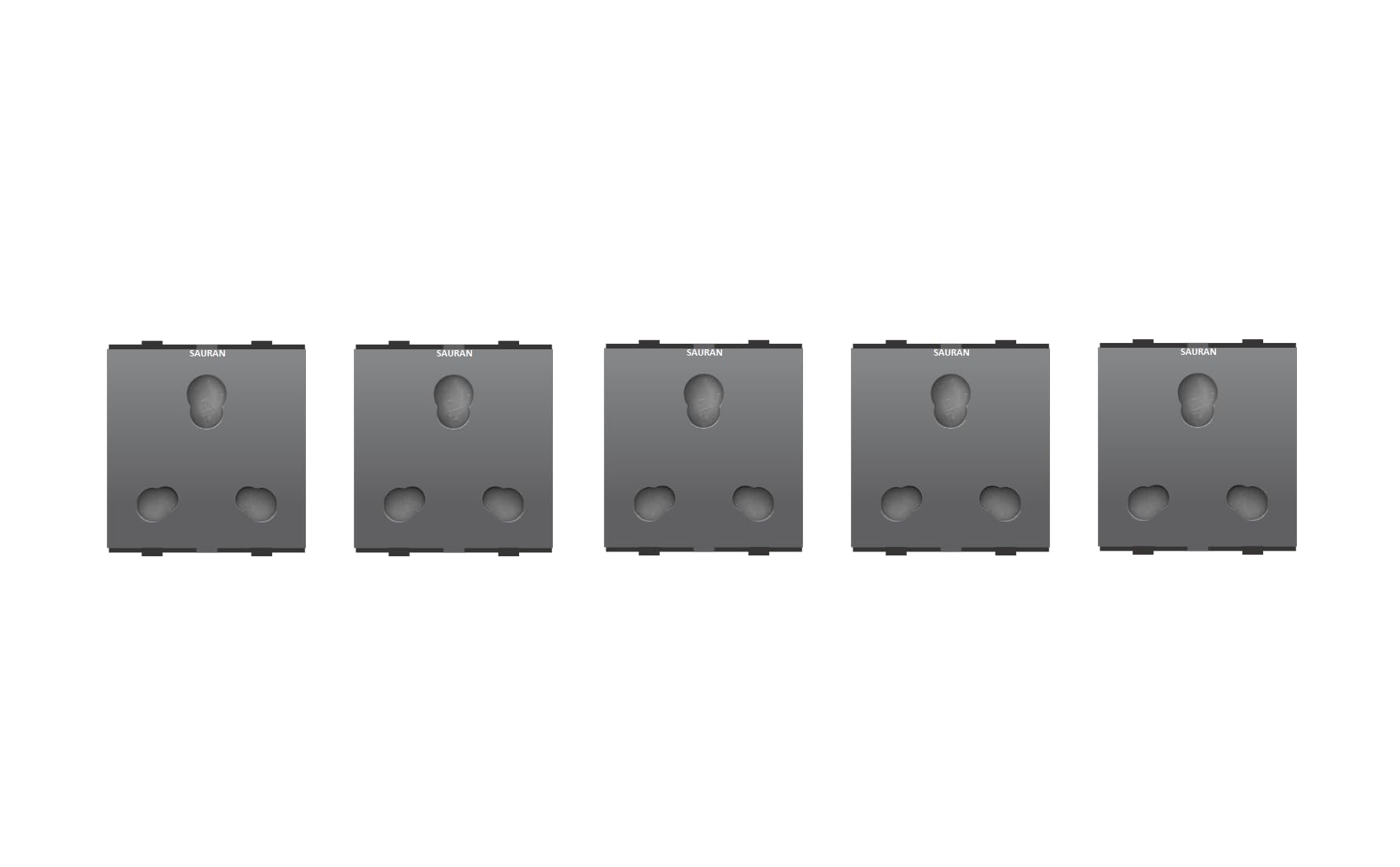 SAURAN Electrical Switch, Basic Power Control Black 6 &16 Multi Socket Safety Shutter (5)-picture-21