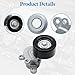 LEVANLIGHT 39155 Belt Tensioner Assembly with Pulley Compatible with 2007-2012 Nissan Altima V6 3.5L, 2009-2014 Maxima, 2011-2012 Quest, 2009-2014 Murano, Replaces# 11955JA10A, 11955JA10B
