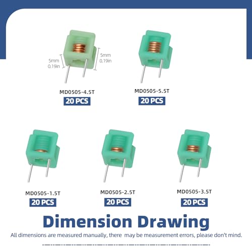 Inductances réglables Glarks MD0505 pour vos projets électroniques DIY