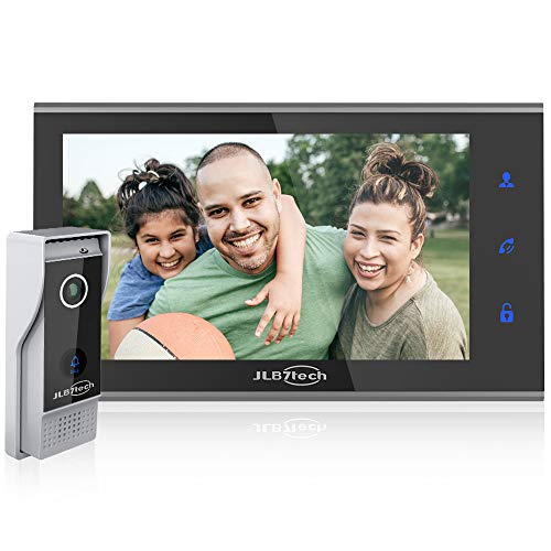 JLB7Tech Video Doorbell Intercom,4-Wire 7" IPS Full View HD Monitor Doorbell Camera Kit