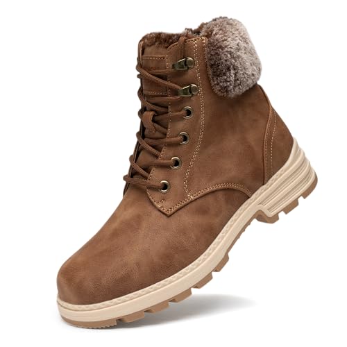 ANJOUFEMME Winter Snow Boots for Women Waterproof, womens Warm work Hiking Boots