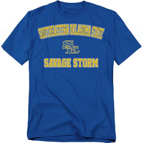 LOGOVISION Southeastern Oklahoma State University Campus Classic Unisex Adult T Shirt, Royal, Medium