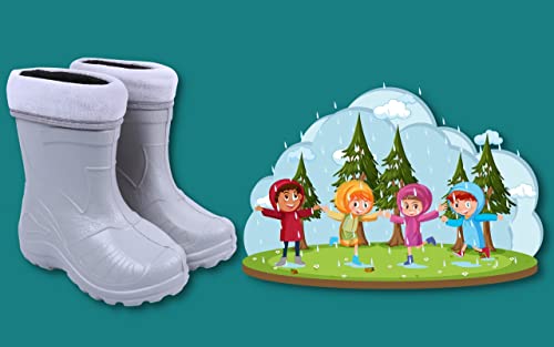 Stivali imbottiti da pioggia per bambini, colore