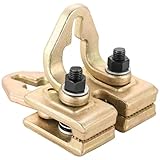 weyleity Professional 5 Ton Auto Body Repair Clamp Kit | Heavy Duty Right Angle Multi Hook Point Pull Clamp for Precision Dent Pulling and Frame Straightening, Gold Steel Back Clamp Puller