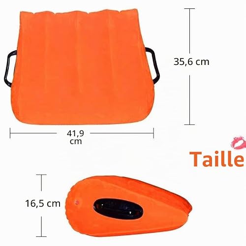 yilemeiyile Fitness Oreillers Portable Pillow de Soutien Coussin de Soutien Removable de Yoga Reading Assist Feet Support Relax Pad Sac Jambes Coussin Gonflable Coussin Dos Wedge Pillow WED119GE – vue 2