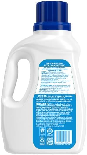 OxiClean White Revive Laundry Whitener Liquid - 40 Loads, 50 Fl Oz (Pack of 4)