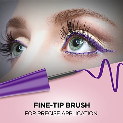 Image of FACESCANADA Magneteyes Color Eyeliner Gel - Dramatic Purple,4Ml|Glossy Finish|24Hr Long-Lasting|Waterproof|Smudgeproof|Precise Application|Intense Color Payoff|Almond Extract & Vitamin E (Pack of 2)