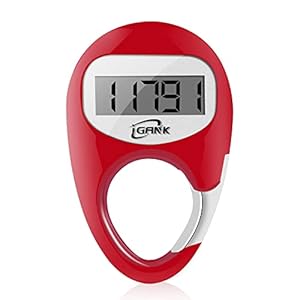 iGANK Simple Walking Pedometer 3D Step Counter for Men Women Kids