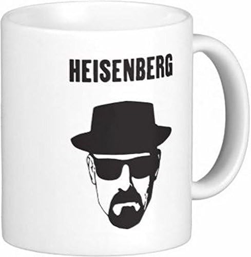 Taza de café de cerámica Heisenberg de 11 oz por Quick Mugs 2 U, Blanco