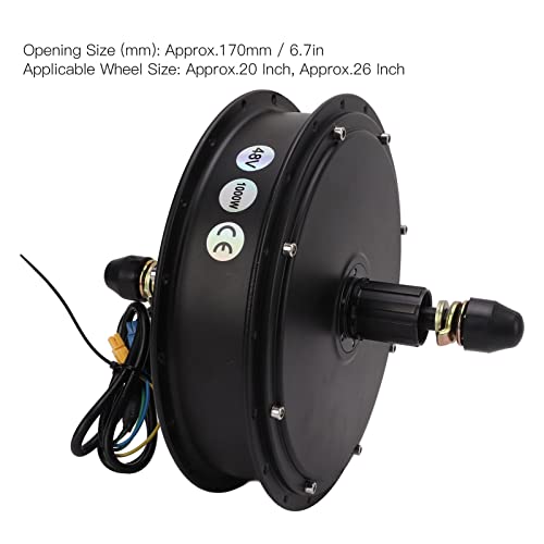 Motor elétrico de bicicleta 48V 1000W, motor de cubo sem escovas de conforto de alta eficiência para