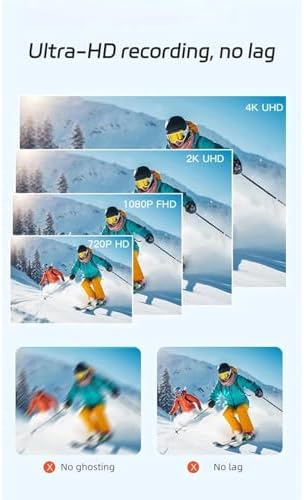 Mini 4K HD POV Capture Camera, 120° Ultra Wide Angle Night Vision, Small Body Waterproof Thumb Camera, for Indoor Outdoor Sports Vlogging (Black,4k) - 2