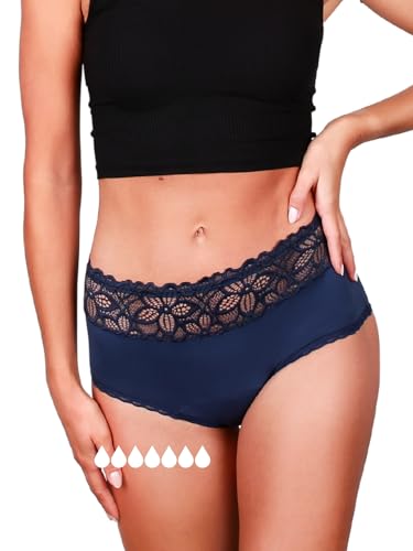 Taynie Deluxe Ultra Periodi biancheria intima forte sanguinamento – biancheria intima mestruale – sostituisce 7 tamponi, slip per periodi fino a 12 ore, lavabile a 60 °C (DE/NL/SE/PL, numerico, 40,