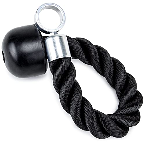 Crown Sporting Goods Single Grip Tricep Rope with Cable Machine Attachment