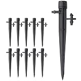 Aienxn 30PCS Drip Irrigation Emitters Suitable for 1/4" Drip Tubing, 360 Degree Flow Sprinkler Head