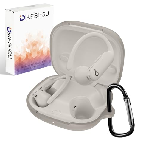 Dikeshgu for Beats Powerbeats Pro 2 ケース Beats Powerbeats Pro2 カバー シリコン製 全面保護 落下防止 キズ防止 耐衝撃 装着充電可能 軽量小型 カラビナ付き パワービーツプロ2 ケース Beat