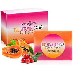 DERMAXGEN Organic Kojic acid & Vitamin C Soap Bar | Arbutin, Glutathione | Advanced Glowing formula, Replenish, & Radiant Skin | Pure Natural Pigmentation For Face & Body - 5 OZ Each (Pack 1)