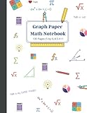 Large Graph & Grid Paper Journal Notebook: Quad Ruled 5 squares per inch | 100 Pages | 8.5X11 inches | Graph Paper Notebooks for High School Math and Science