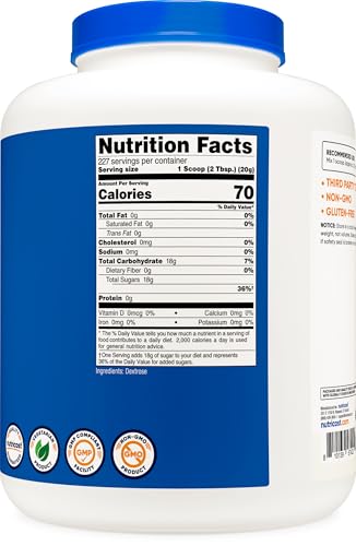 Image of Nutricost Dextrose Powder 10 LBS, Gluten Free