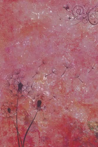 Carnet Pissenlits Rose Foncé Idéal pour Vos Notes Quotidiennes et Dessins
