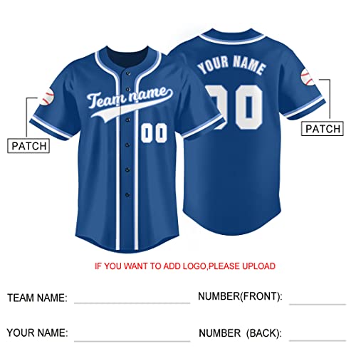 Custom Baseball Jersey Men Women Youth Softball Sport Clothing Personalized Name & Number Button Down Shirt #TOP6