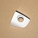 upsped Chrome Front Left Door Handle Key Hole Cover Cap for Audi Q5 2013-2016 8R0837899 (White)