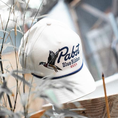 Image of AMERICAN NEEDLE Pabst Blue Ribbon PBR Beer Unisex Adjustable Snapback Baseball Hat