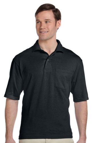 Price comparison product image Jerzees Men's SpotShield 50 / 50 Sport Shirt with a Pocket,  5XL