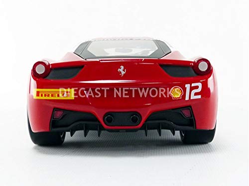 Hotwheels Heritage 1:18 Collection Ferrari 458 Challenge Die Cast Model (Red) #TOP4