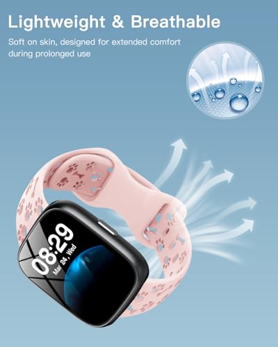 Correa de silicona rosa para Cillso IDW26 smartwatch miniatura 3