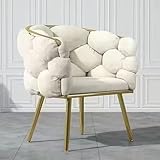 Compacta y versátil: Con su tamaño compacto y silueta curva, esta silla se adapta perfectamente a diversos entornos, como salas de estar, dormitorios, cafeterías o tocadores, realzando la decoración general.