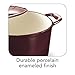 Tramontina 80131/037DS Enameled Cast Iron Covered Round Dutch Oven, 5.5-Quart, Majolica Red