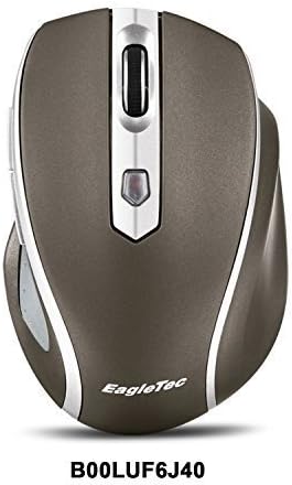 Wireless Mouse EagleTec for Computer, Notebook, PC, Laptop and Mac, Cordless Computer Mouse with Mini USB 2.4GHz Receiver, Small Portable Ergonomic Mouse MR5M2509 Black