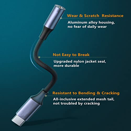 Johnga 2 Packs Usb C To 3.5Mm Audio Adapter Usb C To Aux Audio Headphone Jack Adapter Hi-Fi Dac Chip For Ipad Pro,Samsung Galaxy S21+ S20 Ultra Z Flip Note 20,Pixel 6/5,Huawei Mate 40/30 #TOP3