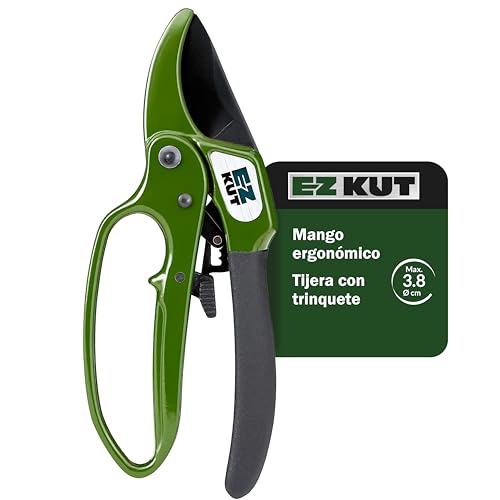 EZ KUT Tijeras de Podar Profesionales con Yunque