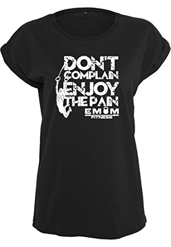 T-shirt col rond emom Fitness pour femme idéal pour le yoga en taille S
