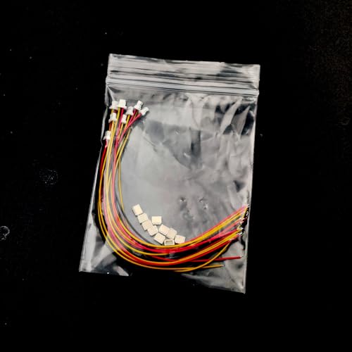 10 Sets Mini Micro JST SH 1.0mm 3 Pin Connectors Male Plug with 15cm UL1571 Cable and Female Socket Compatible 1.0mm Pitch JST Adapter