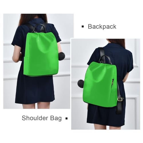 Sac à dos vert citron contre le vol avec fermeture éclair dans le dos - 7