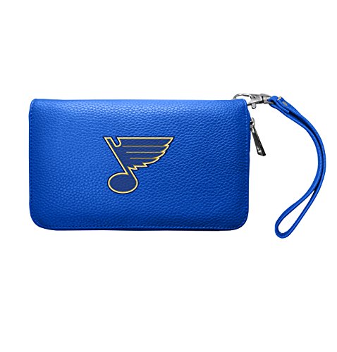 Littlearth NHL St. Louis Blues Zip Organizer Wallet, Team Color, 4” x 7.5" x 1”