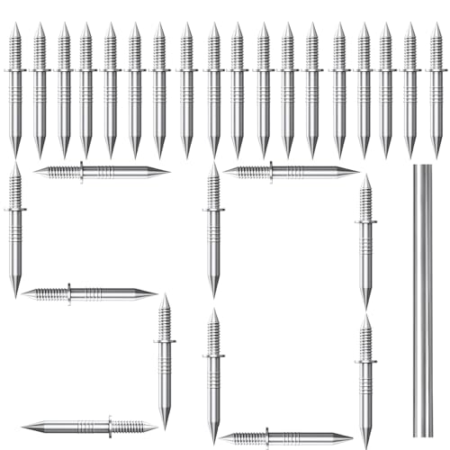 2026 New Double-Headed Skirting Thread Seamless Nails Non Marking, Skirting Nails with Fixing Sleeve Tools, Seamless Invisible Installation Kit for Baseboards, Trim & Interior Decoration (50 Pcs)