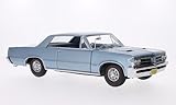  ontiac GTO, metallic-hellblau, 1964, Modellauto, Fertigmodell, Sun Star 1:18