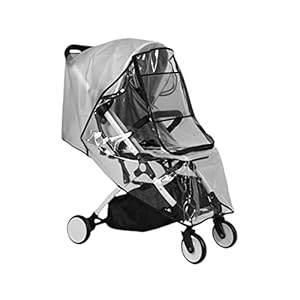 Regenschutz für Kinderwagen Universal Regenverdeck für buggy Regenhülle für Kinderwagen Regenhaube für alle Jogger mit Fenster und Doppel Reißverschluss, Gute Luftzirkulation, Schadstofffrei