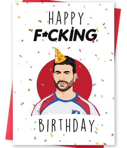 Humorous Roy Kent Birthday Card for Him Her, Rude Ted Lasso TV Show for TV Fans, Special Bday Card Gifts with Envelope