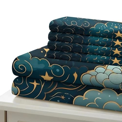 Parure de lit microfibre pour chambre d'adolescent thème espace - 7
