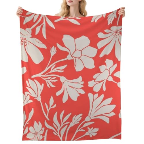 Cold Weather Blanket Bold Botanical Pattern Microfiber Blankets Expensive Gifts