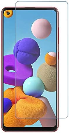 Galaxy A21s Tempered Glass Screen Protector Easy Bubble-Free Installation HD Ultra Clear shatterproof with 9H Hardness Anti Fingerprint Oleo-phobic Coating for Samsung Galaxy A21s (Screen Protector)