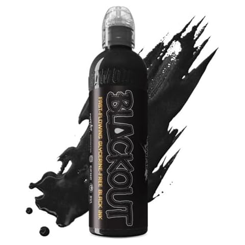 World Famous Blackout Black Tattoo Ink Cover