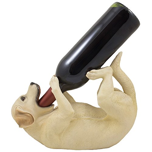 Decorative Labrador Retriever Wine Bottle Holder for Pet or Canine Themed Bar or Kitchen Décor Gifts for Hunters